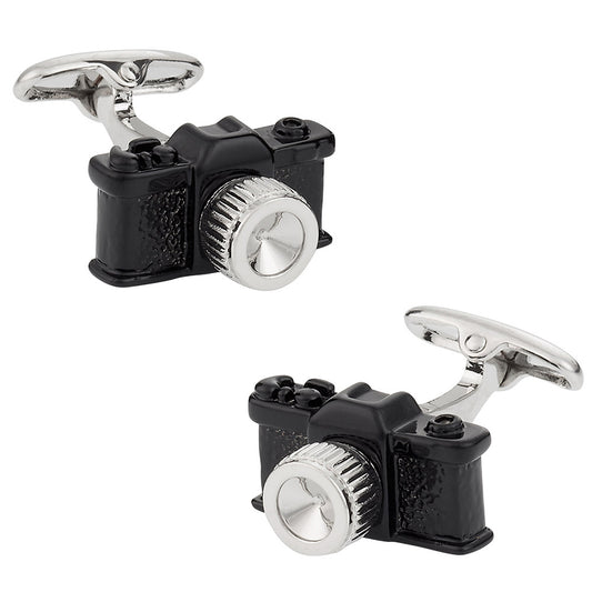 Black Camera Cufflinks