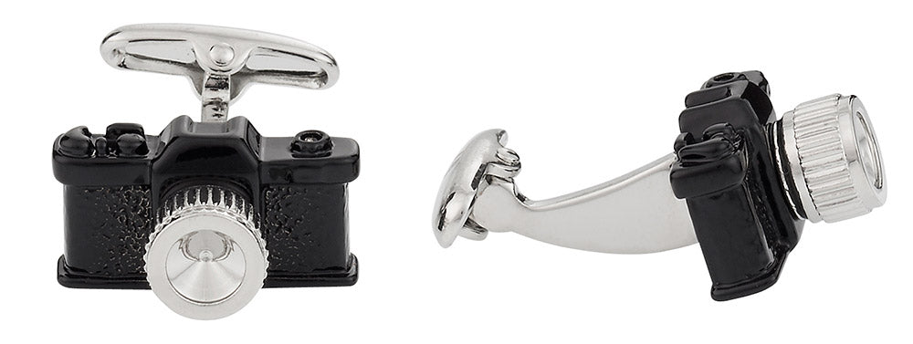 Black Camera Cufflinks