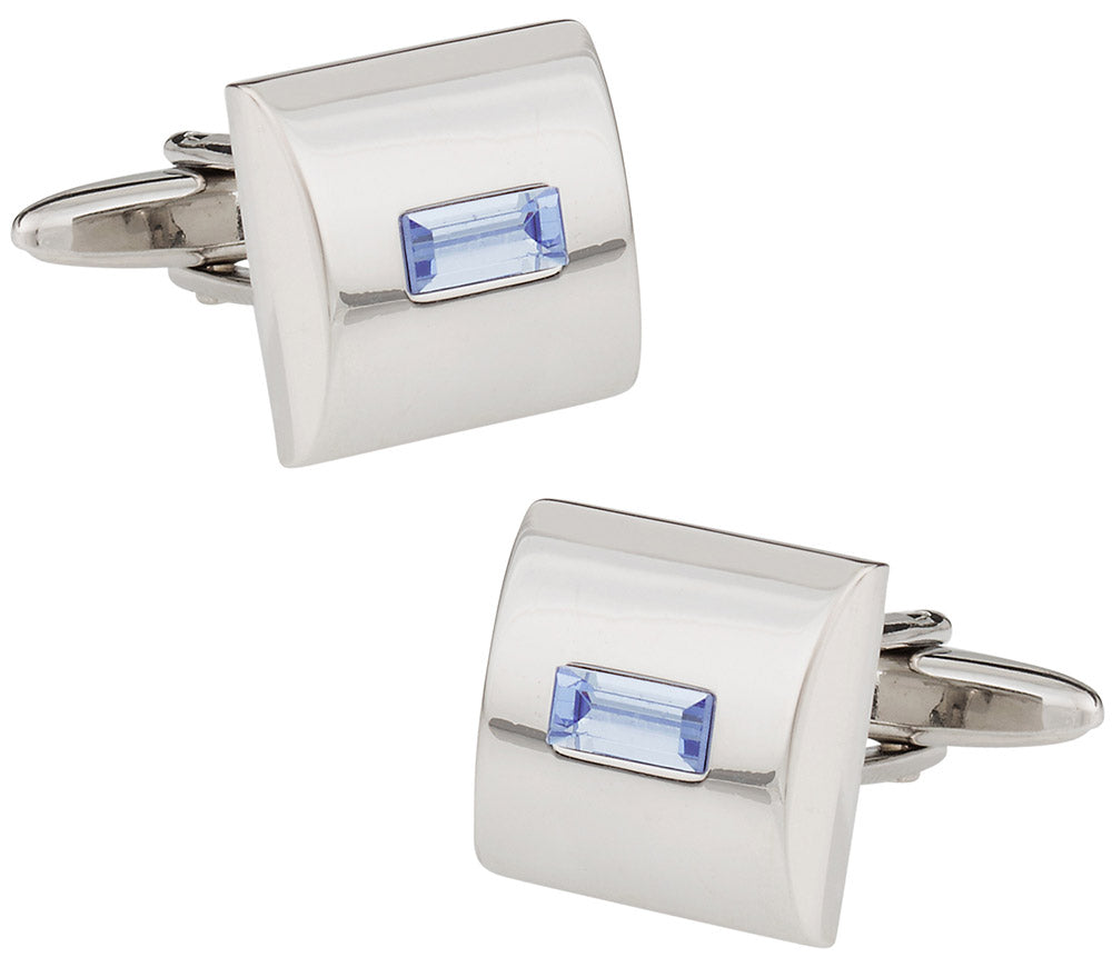 Blue Crystal Cufflinks