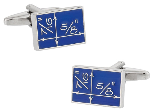 Blueprint Cufflinks for Architect