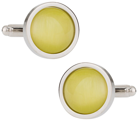 Bold Yellow Cufflinks