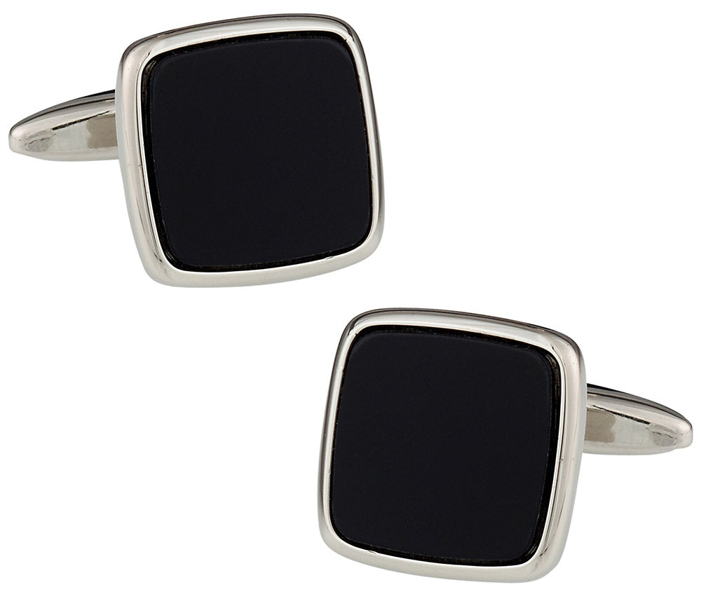 Conservative Black Cufflinks