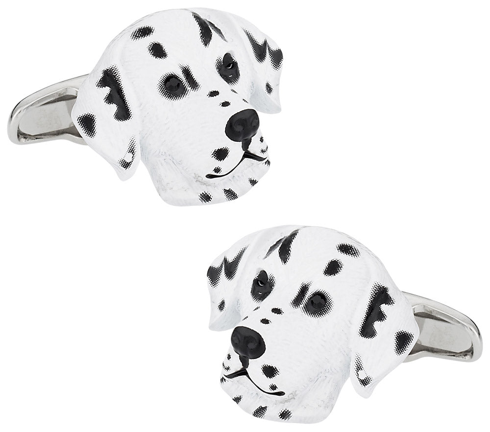 Dalmation Cufflinks Painted