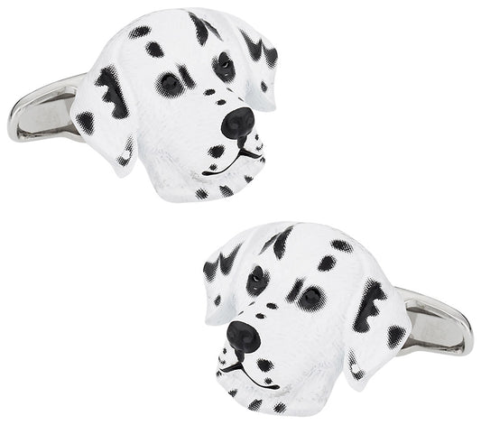 Dalmation Cufflinks Painted