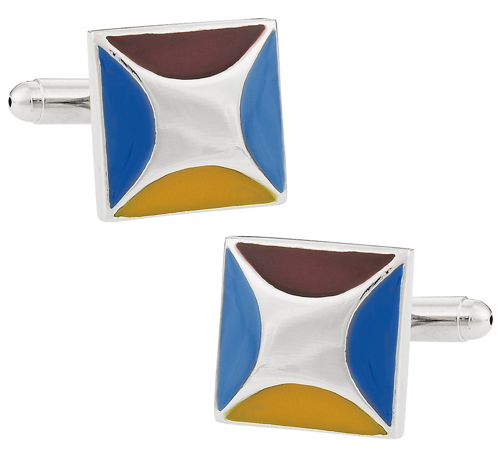 Designer Enamel Cufflinks