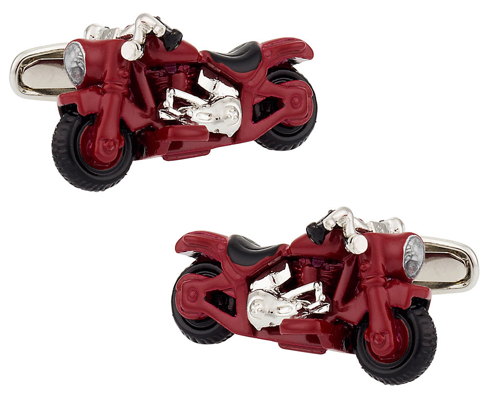 Detailed Motorcycle Cufflinks