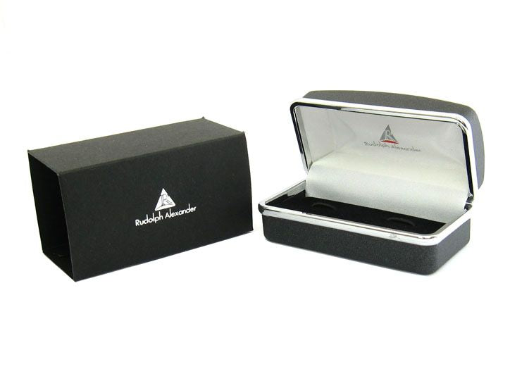 Diamond Bar Silver Cufflinks