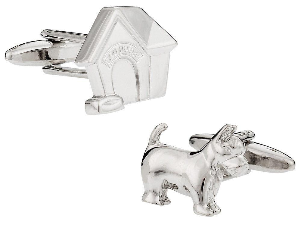 Doghouse & Dog Cufflinks