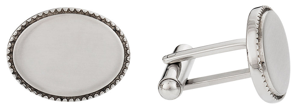 Engravable Stainless Wedding Cufflinks