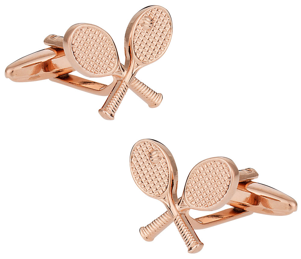 Rose Gold Tone Tennis Cufflinks