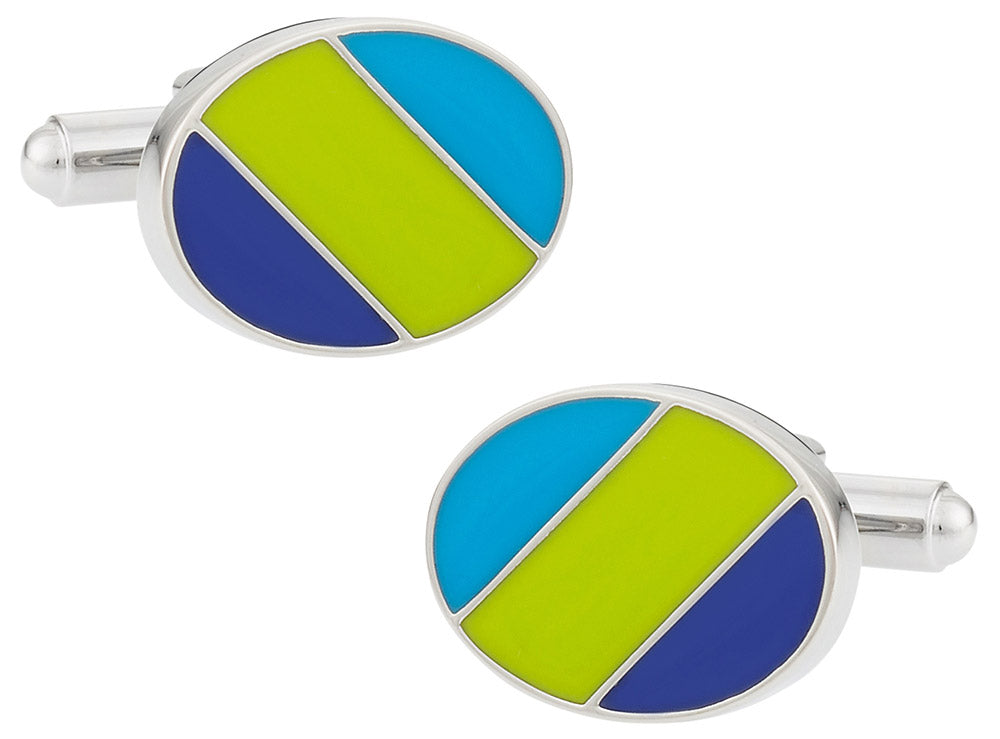 Green Blue Ovals