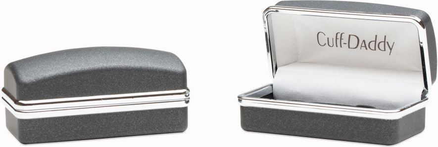 Gunmetal Mother of Pearl Masonic Cufflinks