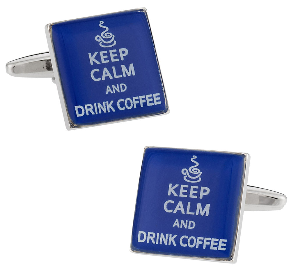 Keep Calm Coffee Cufflinks