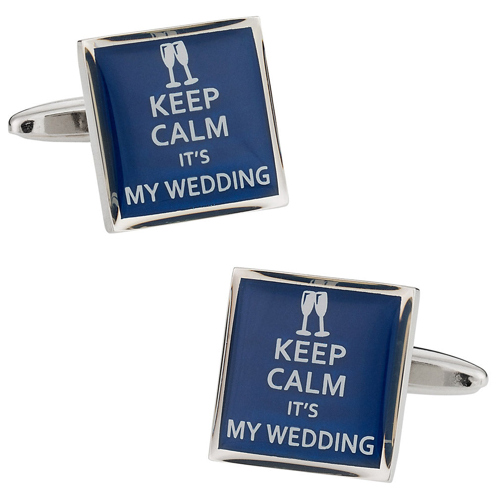 Keep Calm Wedding Cufflinks