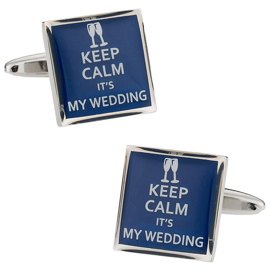 Keep Calm Wedding Cufflinks