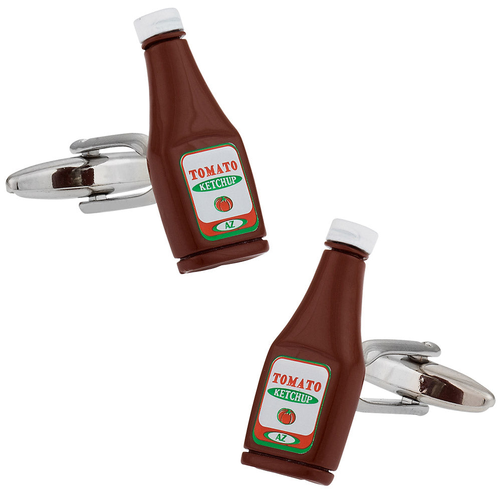 Ketchup Bottle Cufflinks