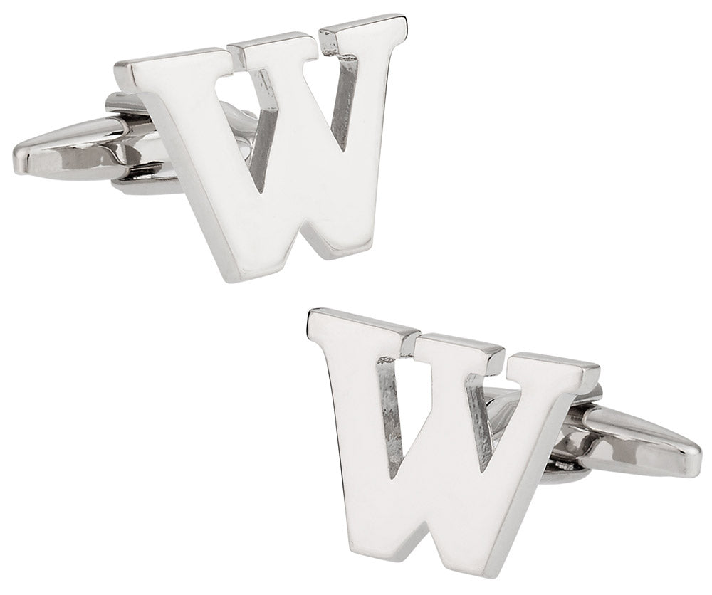 Letter W Cufflinks