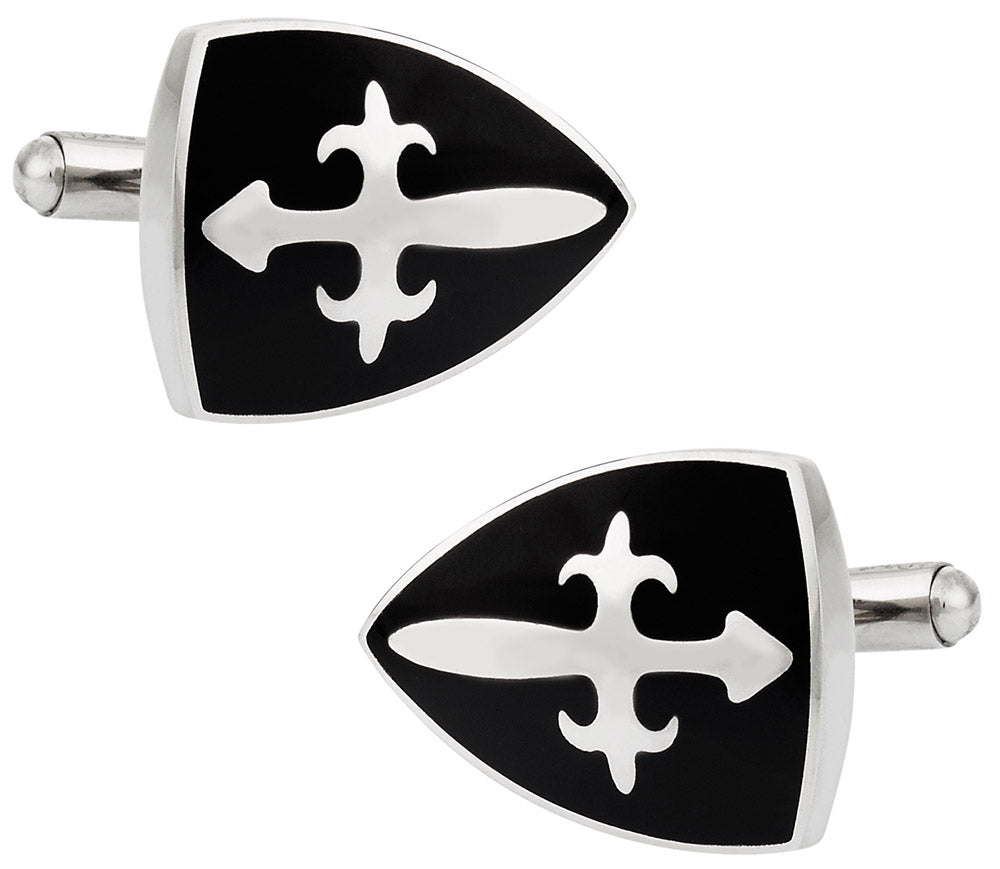 Masculine Shield Cufflinks