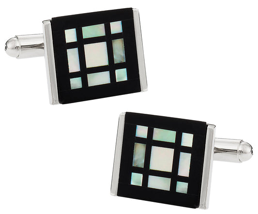 Mother of Pearl Window Cufflinks