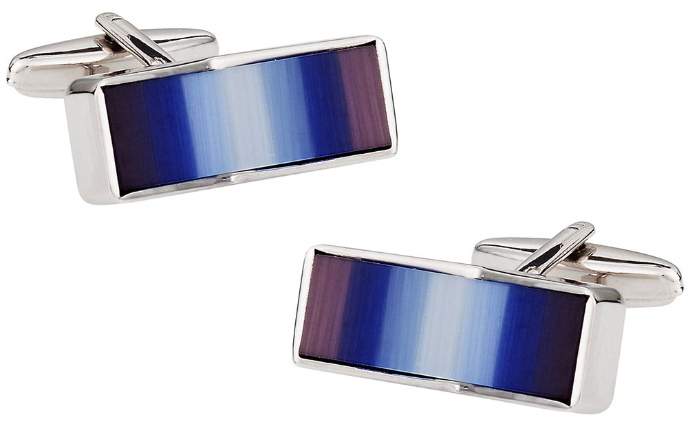 Multi-colored Glass Cufflinks