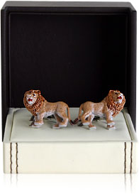 Painted Lion Cufflinks