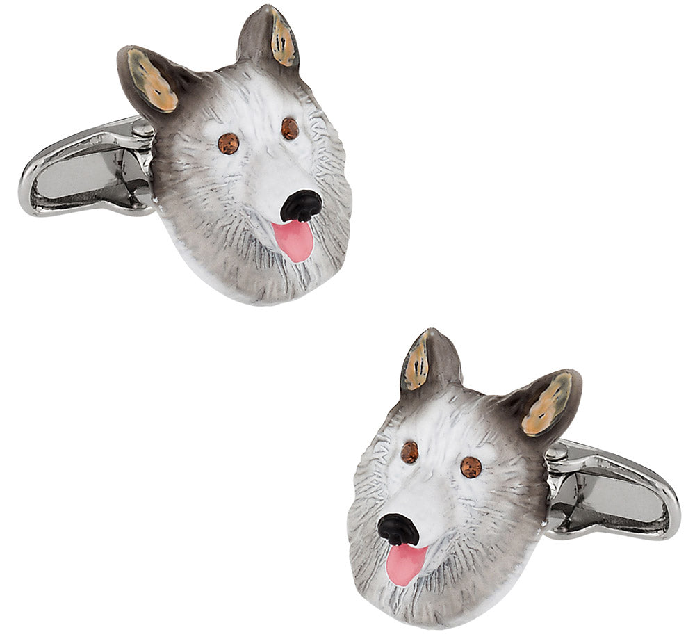 Sable Collie Cufflinks