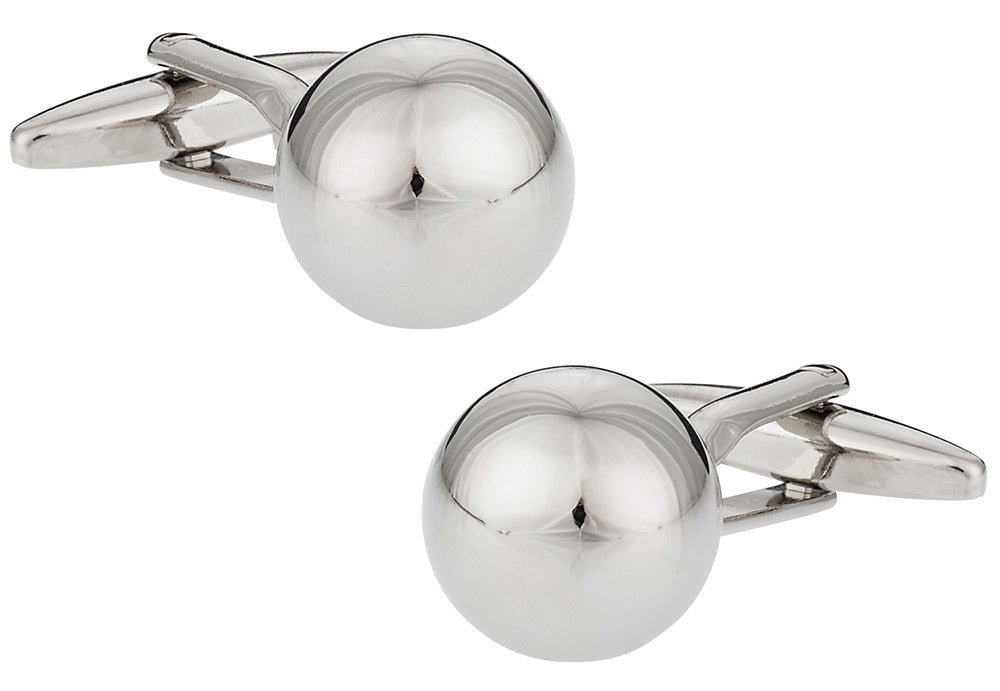 Silver Ball Cufflinks