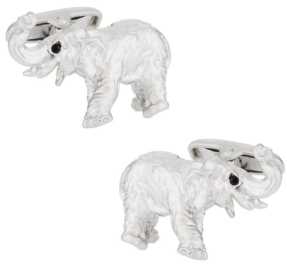 Silver Elephant Cufflinks