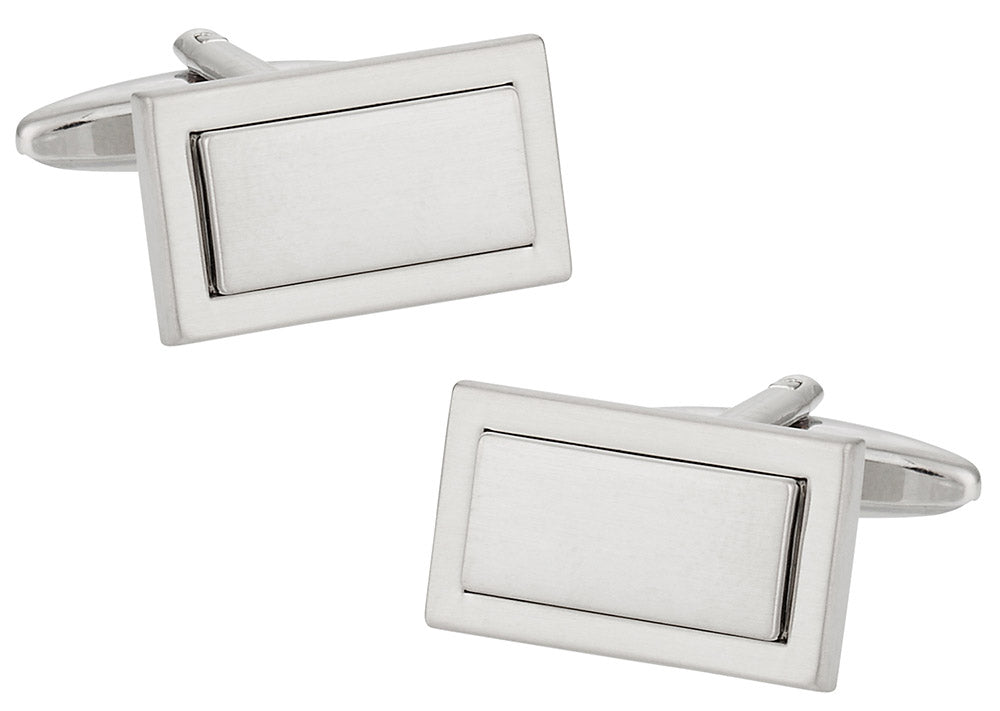 Silver Geometry Cufflinks