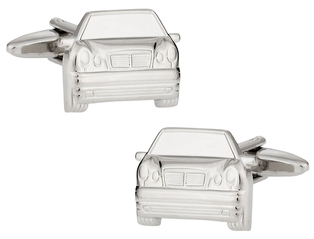 Silvertone Luxury Car Cufflinks