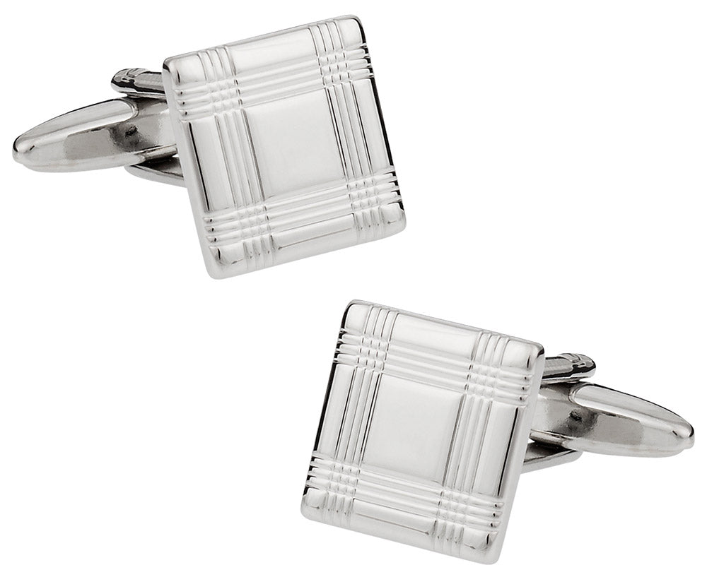 Square Lined Cufflinks