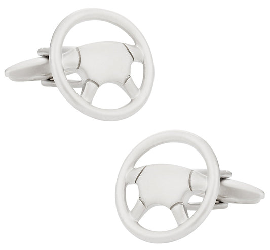 Modern Steering Wheel Cufflinks