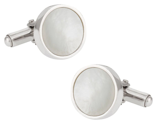 Sterling Silver Mother of Pearl Cufflinks