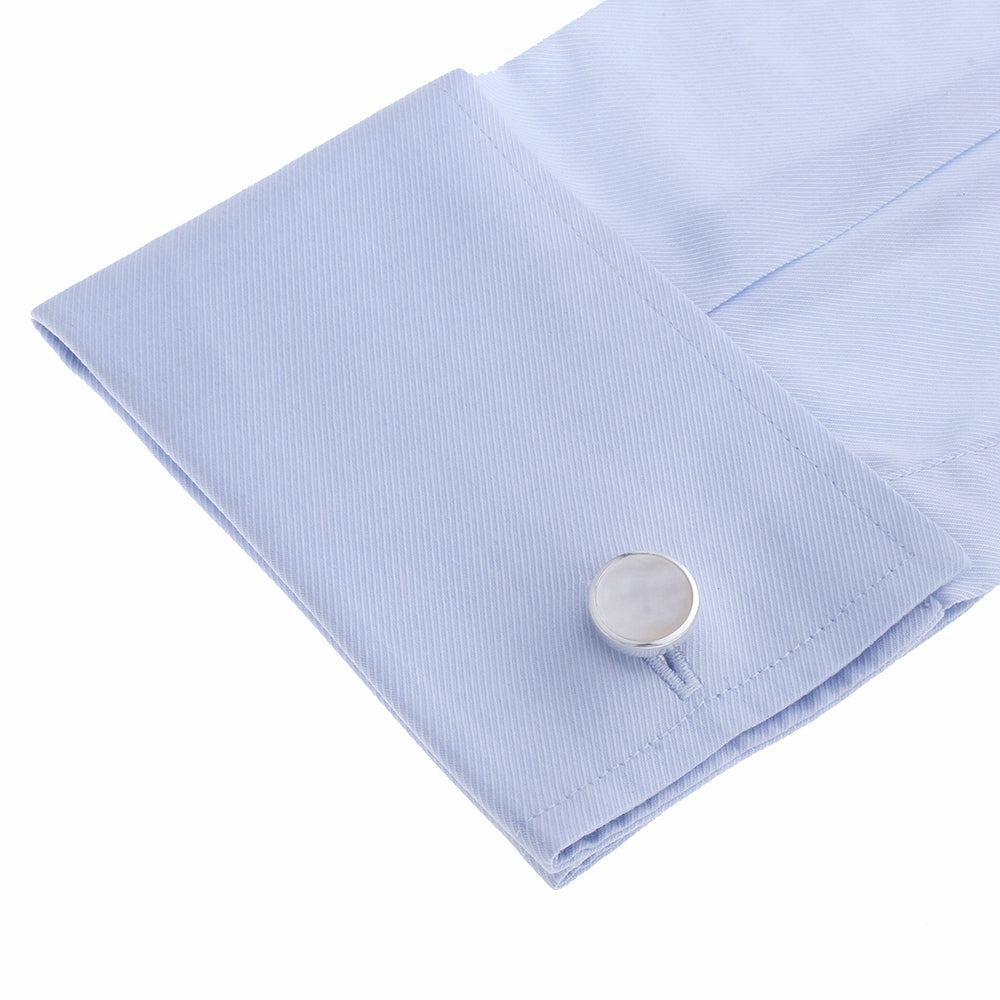 Sterling Silver Mother of Pearl Cufflinks