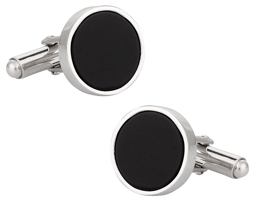 Onyx Sterling Silver Cufflinks