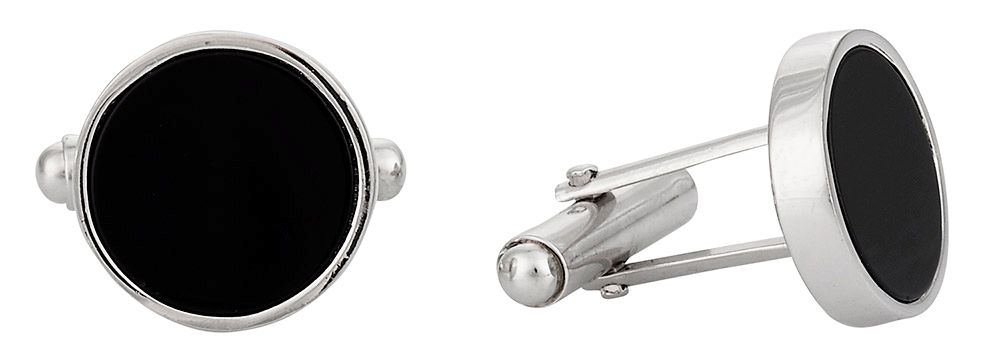 Onyx Sterling Silver Cufflinks