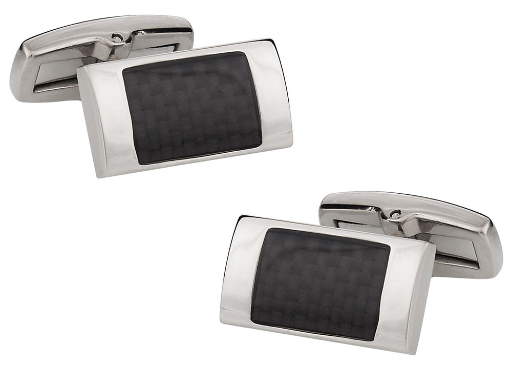 Titanium Carbon Fiber Cufflinks