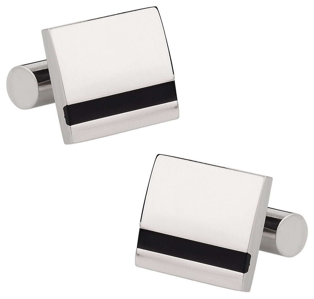 Titanium Stripe Cufflinks