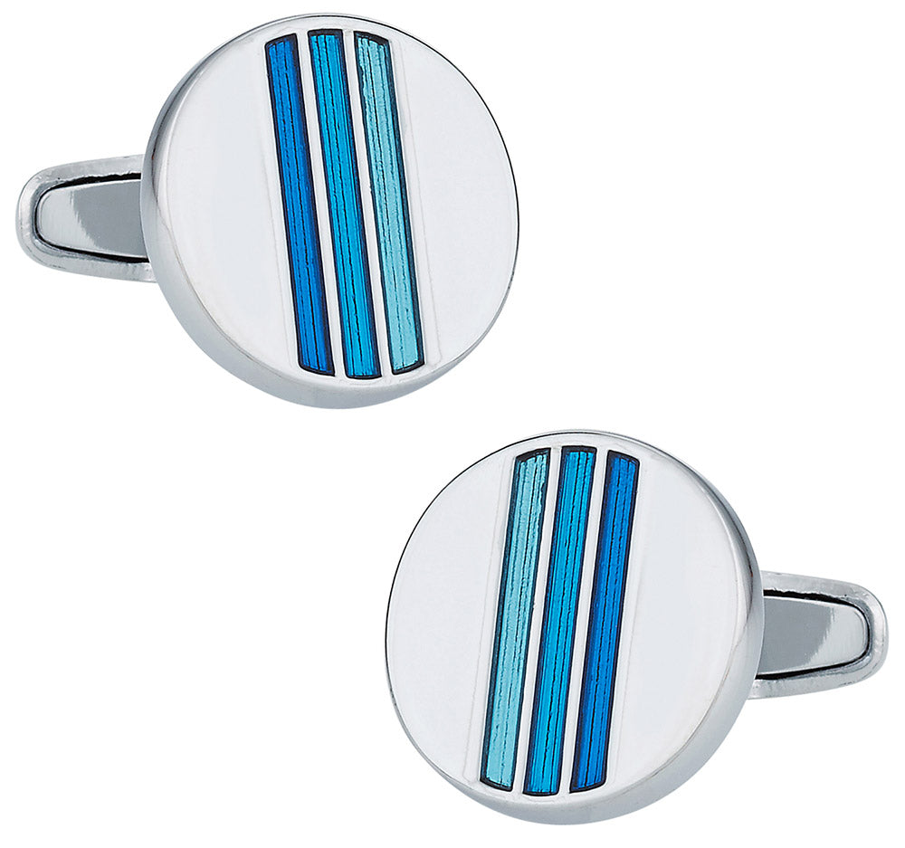 Tonal Blue Cufflinks