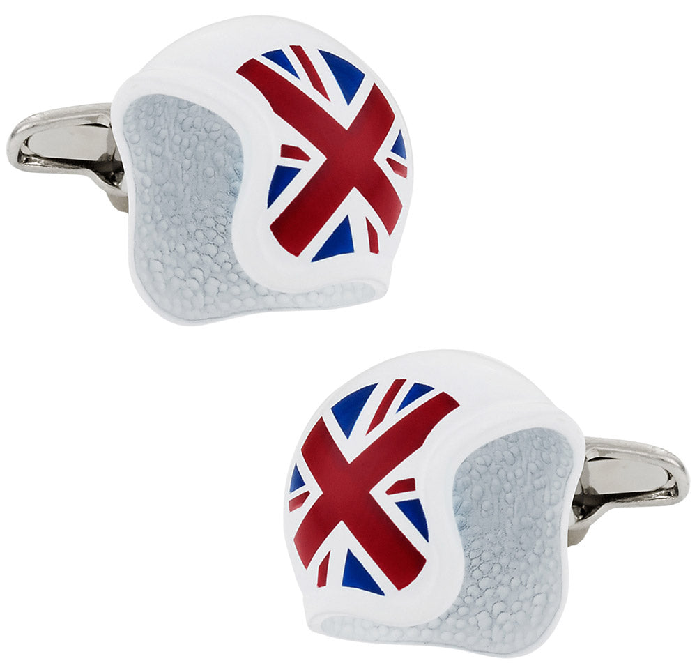 UK Helmet Cufflinks