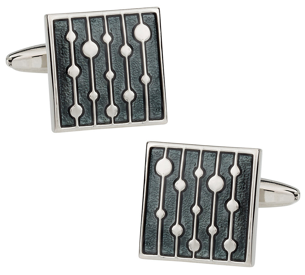 Water Drop Gray Cufflinks