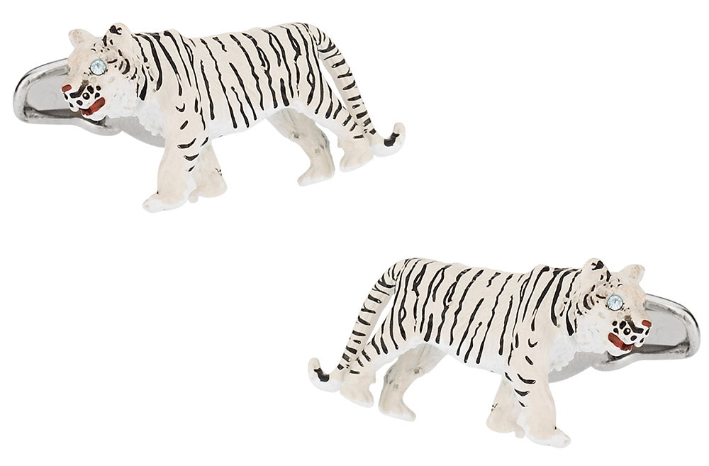 White Tiger Cufflinks