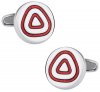 Concentric Red Cufflinks