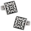 Elegant Black & White Cufflinks