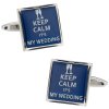 Keep Calm Wedding Cufflinks