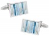 Ocean Blue Mother of Pearl Cufflinks