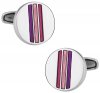 Striped Pink Cufflinks