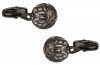 Swarovski Gunmetal Caged Pearl Cufflinks in White