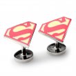 Superman Shield Cufflinks in Red Yellow