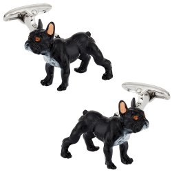 Painted French Bulldog Cufflinks